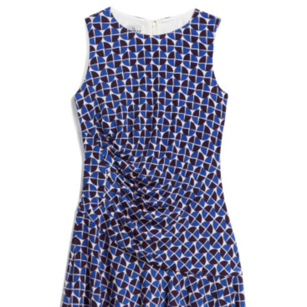 DM Collection Nina Knit Dress Blue & White size 6